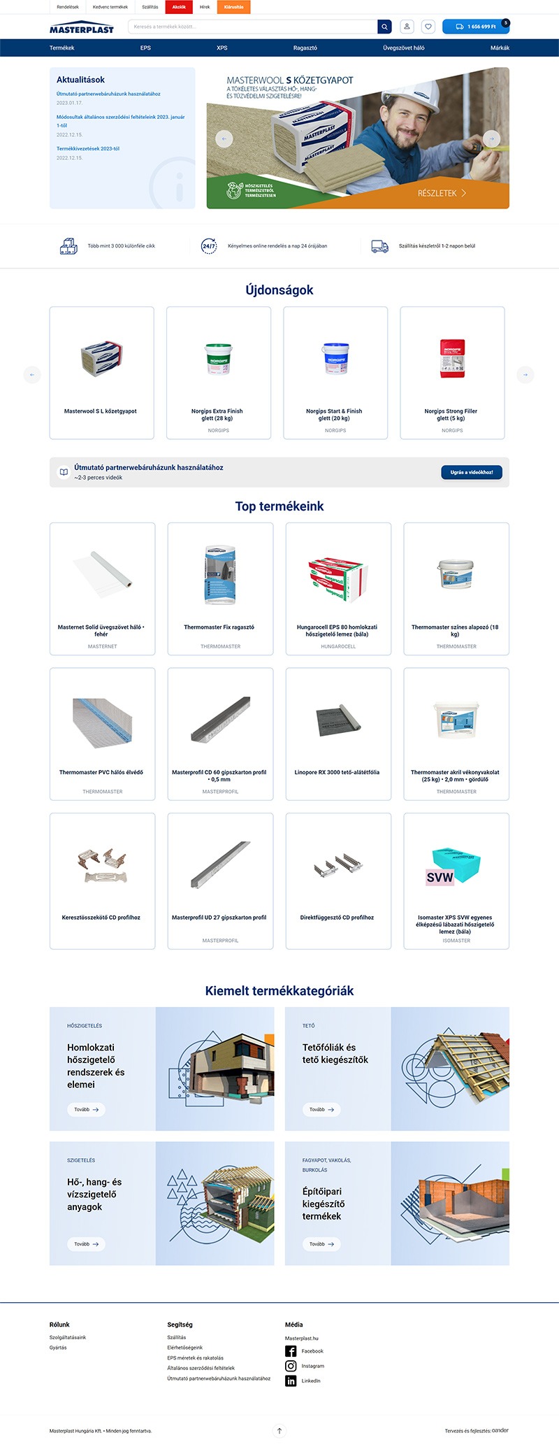 Masterplast B2B webshop