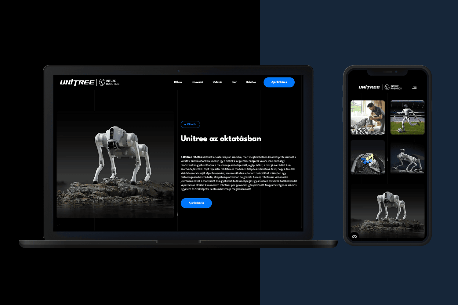 Unitree website development