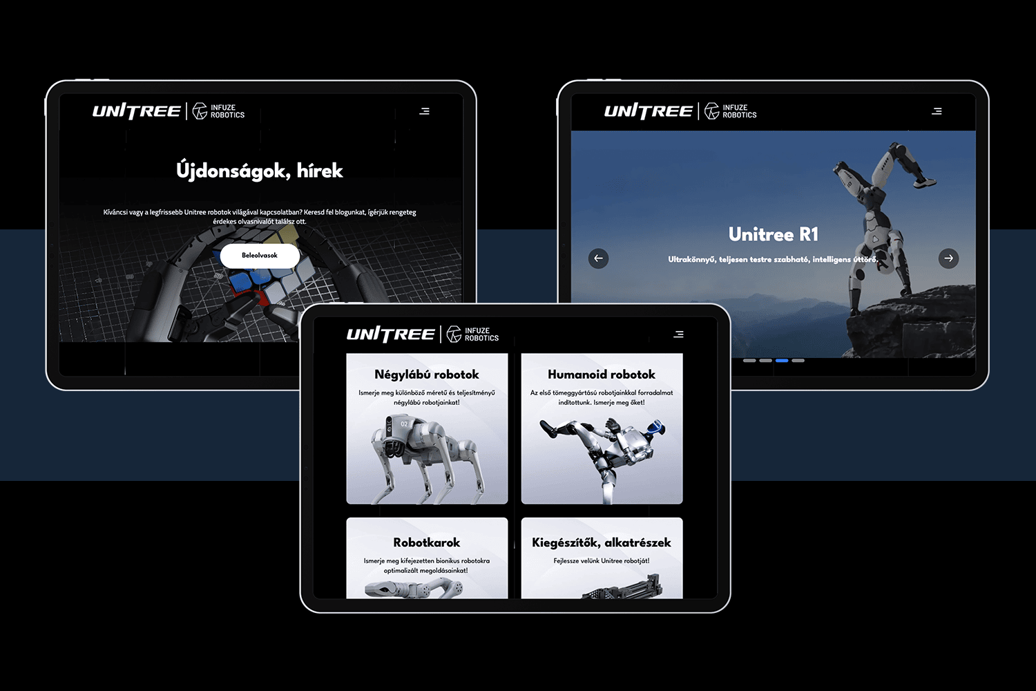 Unitree website development