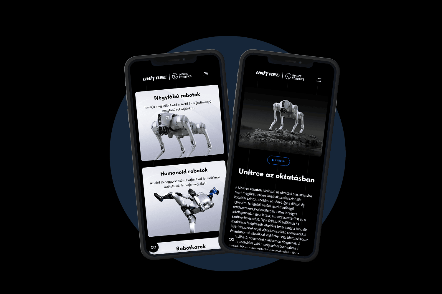 Unitree website development