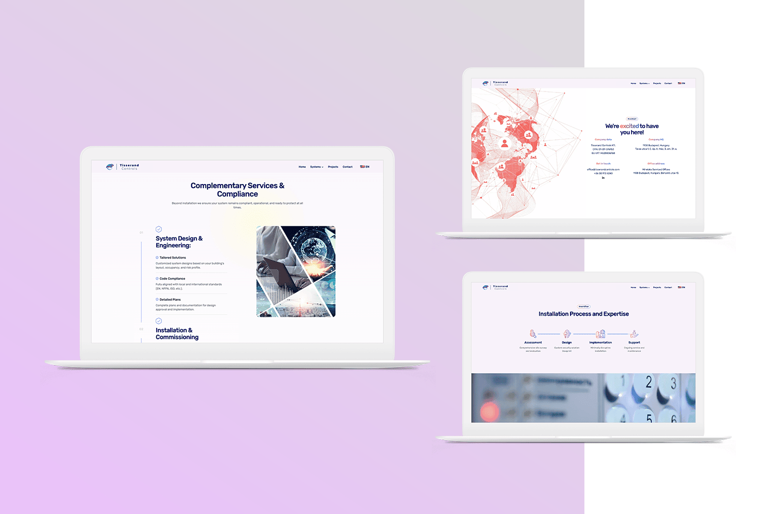 Tisserand Controls Website Development