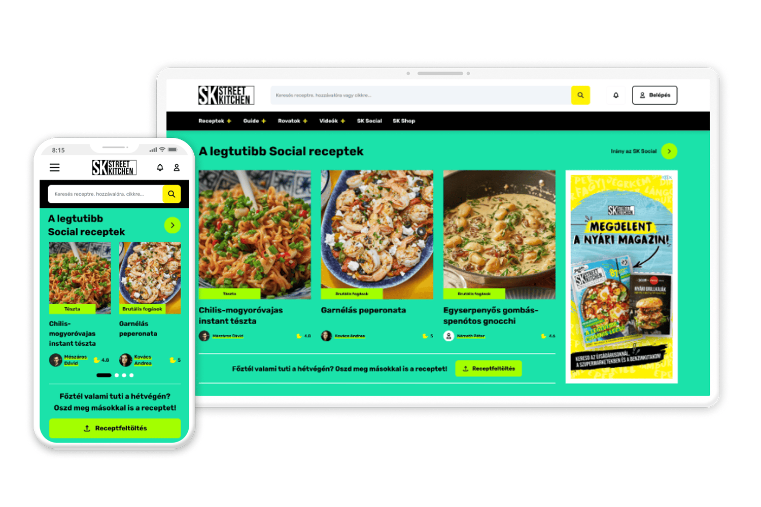 Street Kitchen User Experience and Interface Design