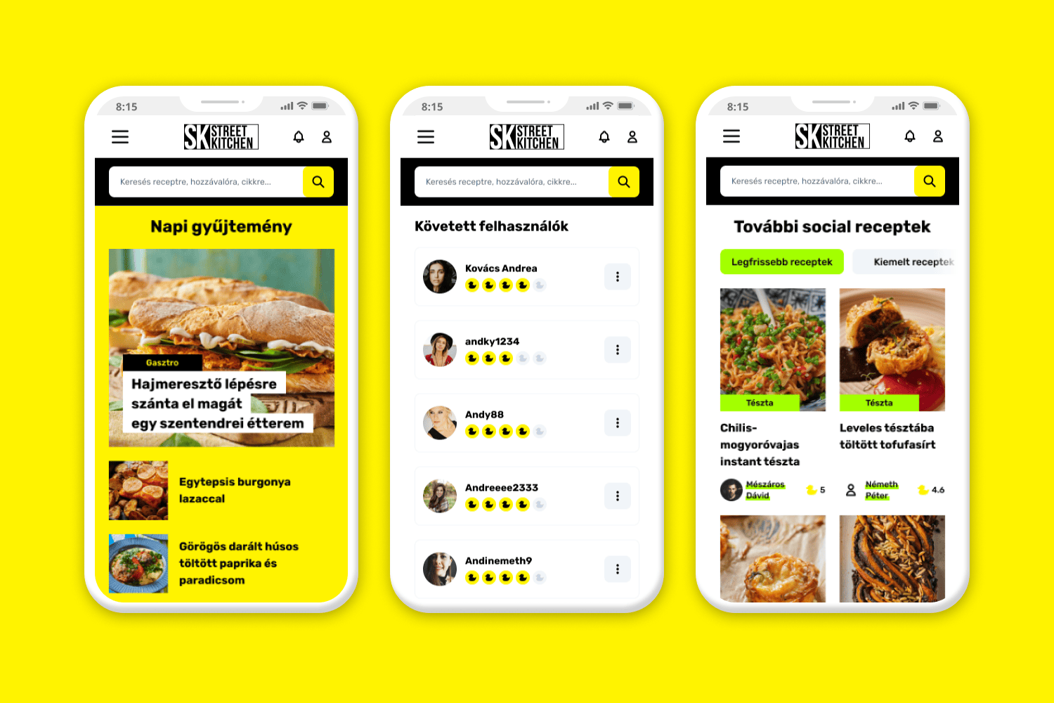 Street Kitchen User Experience and Interface Design